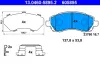 Комплект тормозных колодок, дисковый тормоз ATE 13046058952 (фото 1)