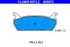 Гальмівні колодки дискові задні Mazda 323, 6, Mx-5 I Suzuki Baleno 1.3-2.3 06.89-12.06 ATE 13046059722 (фото 1)