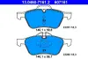Комплект тормозных колодок, дисковый тормоз ATE 13046071612 (фото 1)