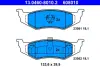 Комплект тормозных колодок, дисковый тормоз ATE 13046080102 (фото 1)
