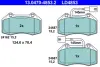 Комплект тормозных колодок, дисковый тормоз ATE 13047048532 (фото 1)