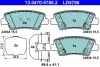 Комплект тормозных колодок, дисковый тормоз ATE 13047057862 (фото 1)