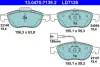 Комплект тормозных колодок, дисковый тормоз ATE 13047071392 (фото 1)