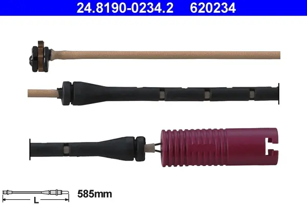 Сигнализатор, износ тормозных колодок ATE 24819002342 (фото 1)