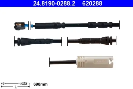Сигнализатор, износ тормозных колодок ATE 24819002882