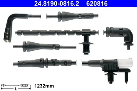 Датчик зносу гальмівних колодок (задніх) Land Rover Range Rover Evoque 2.0/2.2D 11-19 (L=1232mm) ATE 24819008162