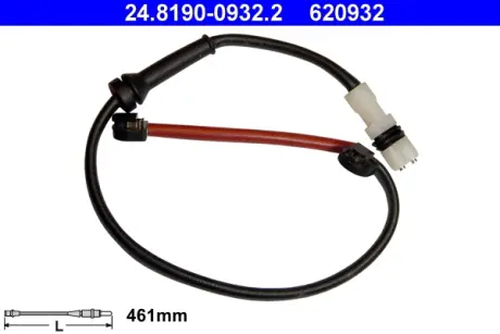Сигнализатор, износ тормозных колодок ATE 24819009322