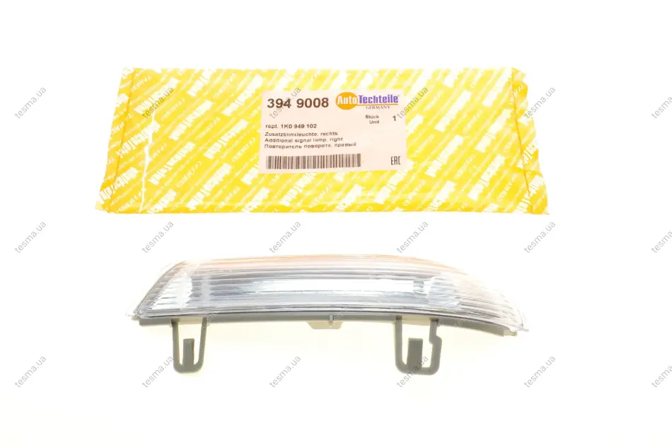 Повторювач повороту на дзеркало VW Golf V/Passat/Sharan 95- Пр. AUTOTECHTEILE 3949008 (фото 1)