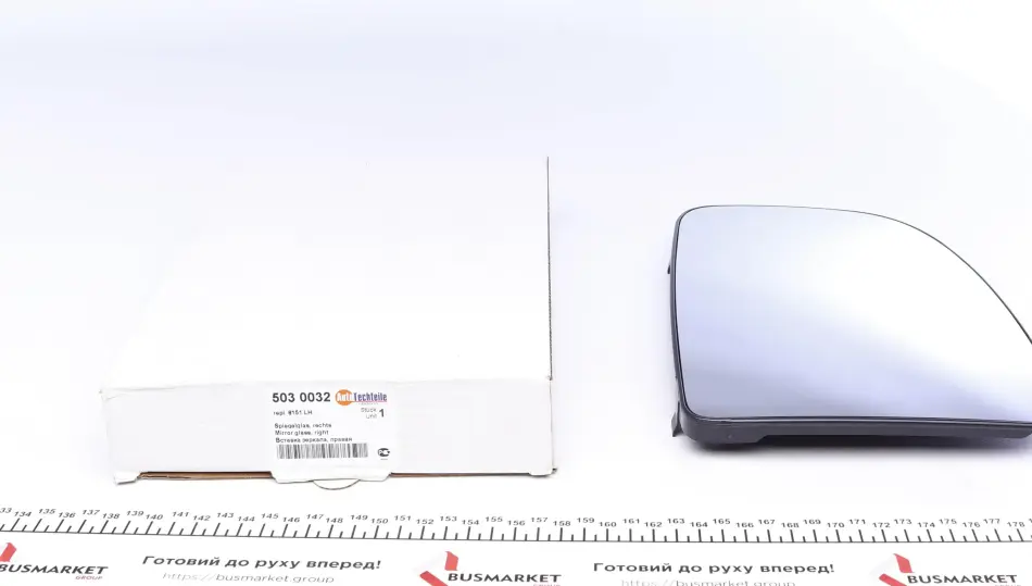 Вкладиш дзеркала Citroen Jumper/ Fiat Ducato/ Peugeot Boxer 06- (R) AUTOTECHTEILE 5030032 (фото 1)