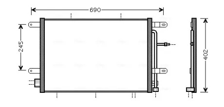Радіатор кодиціонера AVA QUALITY COOLING AI5239