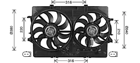 Автозапчасть AVA QUALITY COOLING AI7522