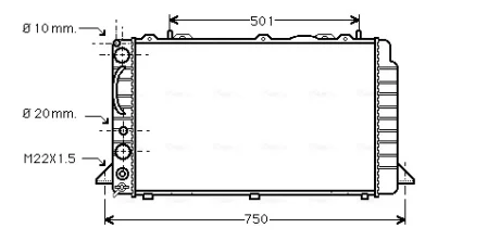 Автозапчасть AVA QUALITY COOLING AIA2089