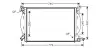 Радіатор, система охолодження двигуна AVA QUALITY COOLING AIA2206 (фото 1)