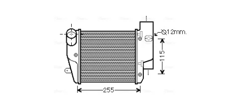Интеркулер Audi A6 2.7D/3.0D 04-11(AVA) AVA QUALITY COOLING AIA4302