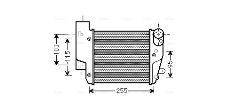 Інтеркулер AUDI A6 C6 (2004) A6 2.7 TDI (Ava) AVA QUALITY COOLING AIA4304