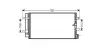 Радіатор кондиціонера Audi A4 1,8i 2,0i 2,0d 3,0d 07-, Audi Q5 2,0i 2,0d 3,0d 3,0i 08- AVA AVA QUALITY COOLING AIA5360D (фото 1)