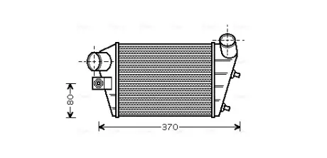 AVA FIAT Інтеркулер Alfa Romeo 147 1.9JTD AVA QUALITY COOLING ALA4086