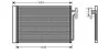 AVA LAND ROVER Радіатор кондиціонера (конденсатор) Range Rover III 3.0d/4.4 02- AVA QUALITY COOLING AUA5182D (фото 1)