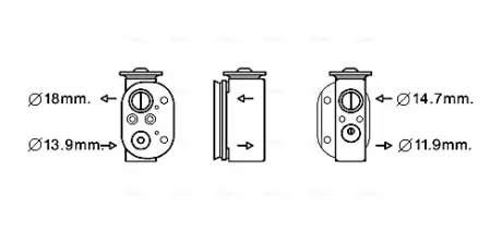 Клапан розширювання AVA QUALITY COOLING BW1497