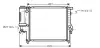 Радіатор, Система охолодження двигуна AVA QUALITY COOLING BW2124 (фото 1)