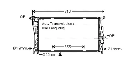 Автозапчасть AVA QUALITY COOLING BW2542