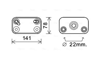 Радіатор масляний КПП X5 E53 (00-) AVA AVA QUALITY COOLING BW3406