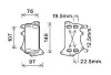 AVA BMW Оливний радіатор (без корпуса) 1 F20, 2, 3 F30, 4, 5 F10, X1 E84, X3 F25, X5 F15 2.0d AVA QUALITY COOLING BW3553 (фото 1)