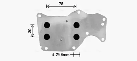 Охолоджувач оливи AVA QUALITY COOLING BW3621