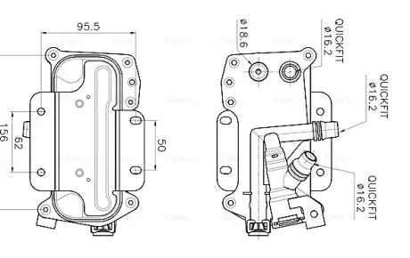 Охолоджувач оливи AVA QUALITY COOLING BW3626