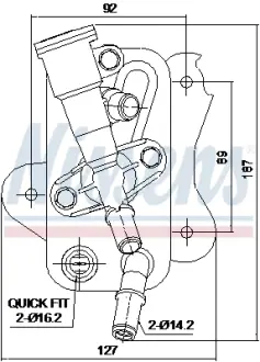 AVA BMW Оливний радіатор 3 (E90), 5 (F10), 5 Touring (F11), 7 (F01, F02, F03, F04), X5 (E70), X6 (E71, E72) AVA QUALITY COOLING BW3660