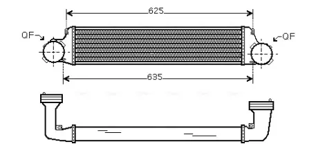 Інтеркулер AVA QUALITY COOLING BW4280