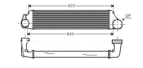 Охолоджувач наддувального повітря AVA QUALITY COOLING BW4282