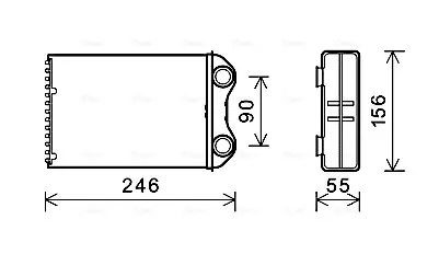 AVA MINI Радіатор опалення MINI (R50, R53, R52) AVA QUALITY COOLING BW6426