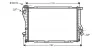 Радіатор, Система охолодження двигуна AVA QUALITY COOLING BWA2233 (фото 1)