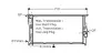 Радіатор, Система охолодження двигуна AVA QUALITY COOLING BWA2293 (фото 1)
