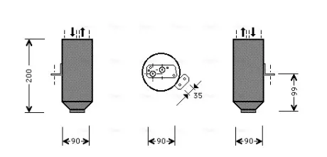 Осушувач кондицiонера AVA QUALITY COOLING BWD217