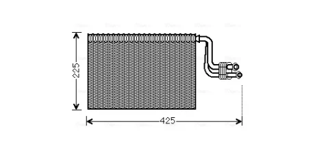 Испаритель кондиционера BMW 1 E87 (03-), 3 E90 (04-), X1 (09-), X3 F25 (10-) (BW AVA QUALITY COOLING BWV364