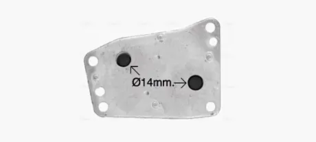 Радиатор масляный Citroen Jumper (06-), Jumpy (16-)/Peugeot Boxer (06-), Expert AVA QUALITY COOLING CN3327