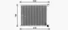 Радіатор обігрівача салону PSA C4 II DS4 10> AVA AVA QUALITY COOLING CN6333 (фото 3)