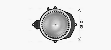 Вентилятор обігрівача салону Citroen Berlingo (08-), Peugeot Partner (08-) AVA AVA QUALITY COOLING CN8329