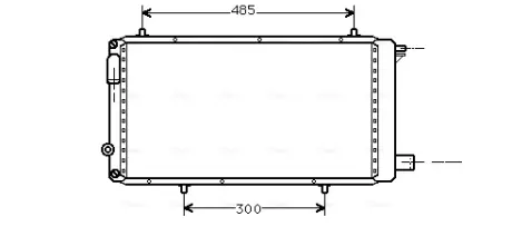 AVA CITROEN Радіатор охолодження C15 1.8/1.9D 86-00 AVA QUALITY COOLING CNA2073
