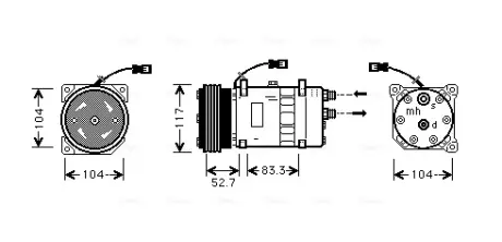 Компресор AVA QUALITY COOLING CNAK222