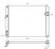 Радіатор, Система охолодження двигуна AVA QUALITY COOLING DN2482 (фото 1)