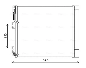 Радіатор кодиціонера CLEVER FIT AVA QUALITY COOLING DN5355D