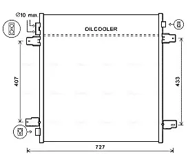 AVA NISSAN Радіатор кондиціонера (конденсатор) PATROL VI 5.6 10-, INFINITI QX56 10-, QX80 13- AVA QUALITY COOLING DN5402
