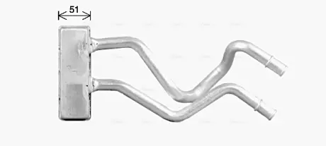 Теплообмінник, система опалення салону AVA QUALITY COOLING DN6475