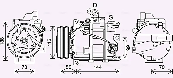 Автозапчасть AVA QUALITY COOLING DNAK447 (фото 1)