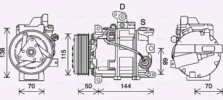 Автозапчасть AVA QUALITY COOLING DNAK447