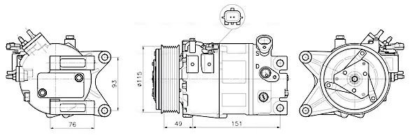 Автозапчасть AVA QUALITY COOLING DNAK488 (фото 1)