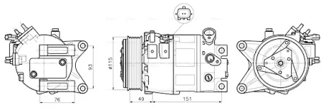 Автозапчасть AVA QUALITY COOLING DNAK488